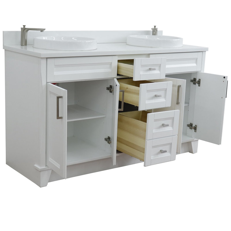Ensemble de meuble-lavabo double 61 po Laurents