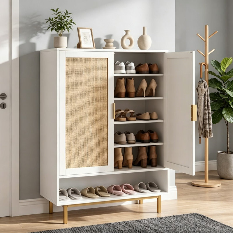 18 Pair Shoe Storage Cabinet