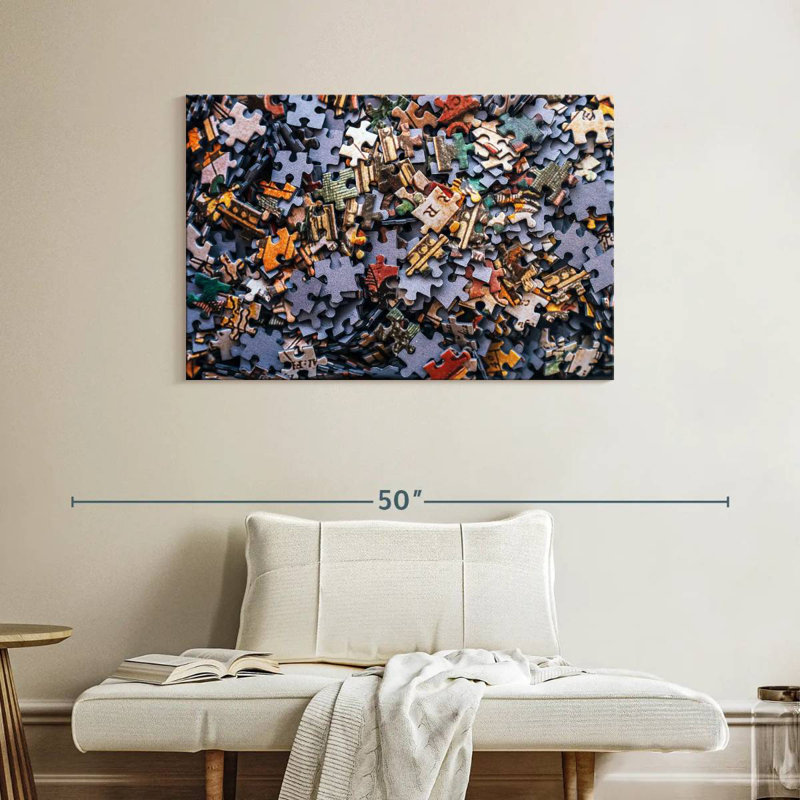 Senne Jigsaw Puzzle Pieces, 26" H x 39" W