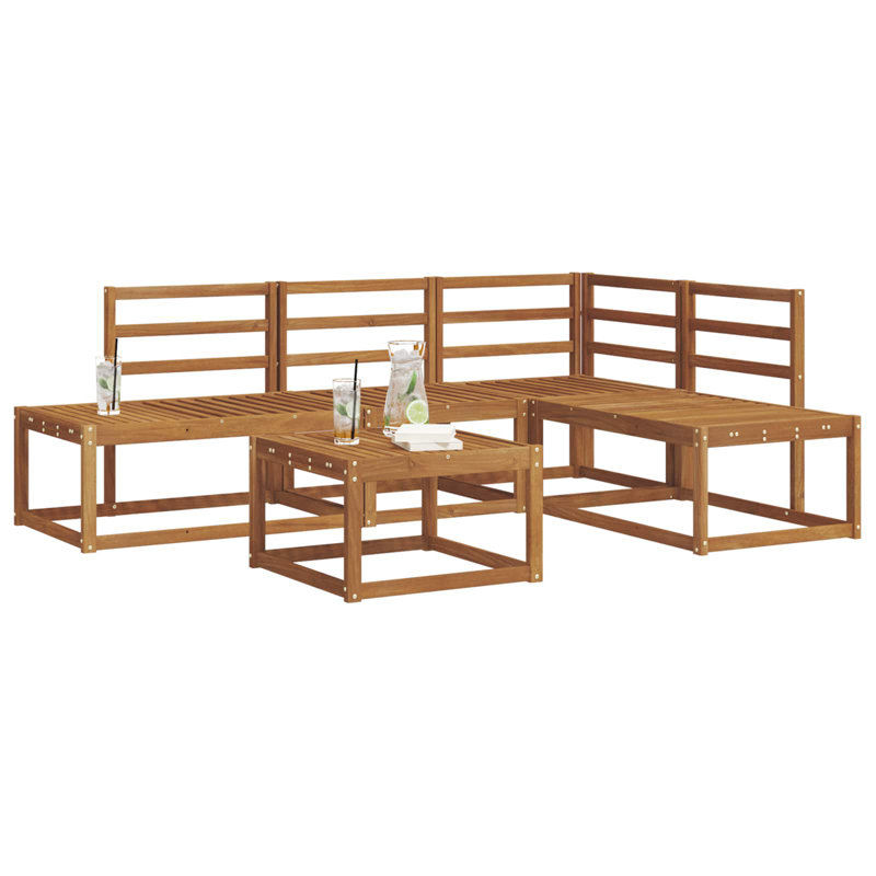 213.5cm Wide Patio Sectional Set