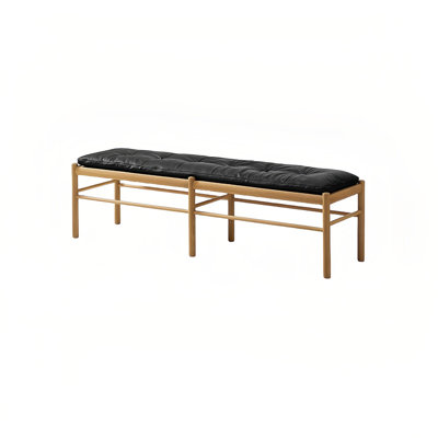 Cowhide Upholstered Bench