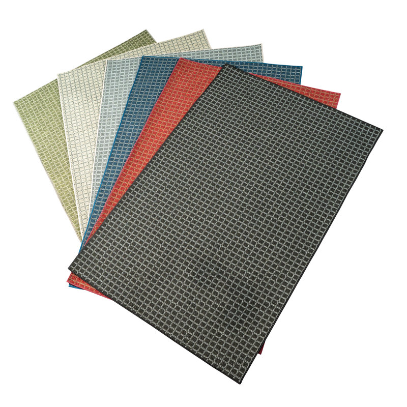 Tapis d'intérieur / extérieur beige touffeté Imo, Tapis de couloir 3 pi x 8 pi