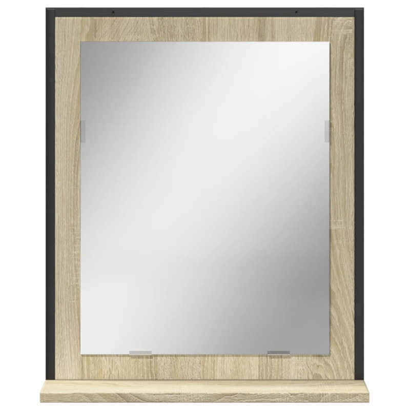 Glass Bathroom Cabinet, Sonoma Oak