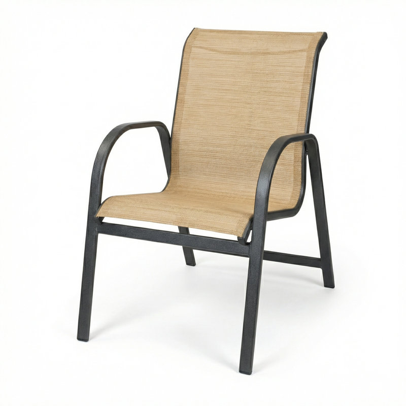 Chaise avec accoudoirs, Toile Destiny Sand II / anthracite