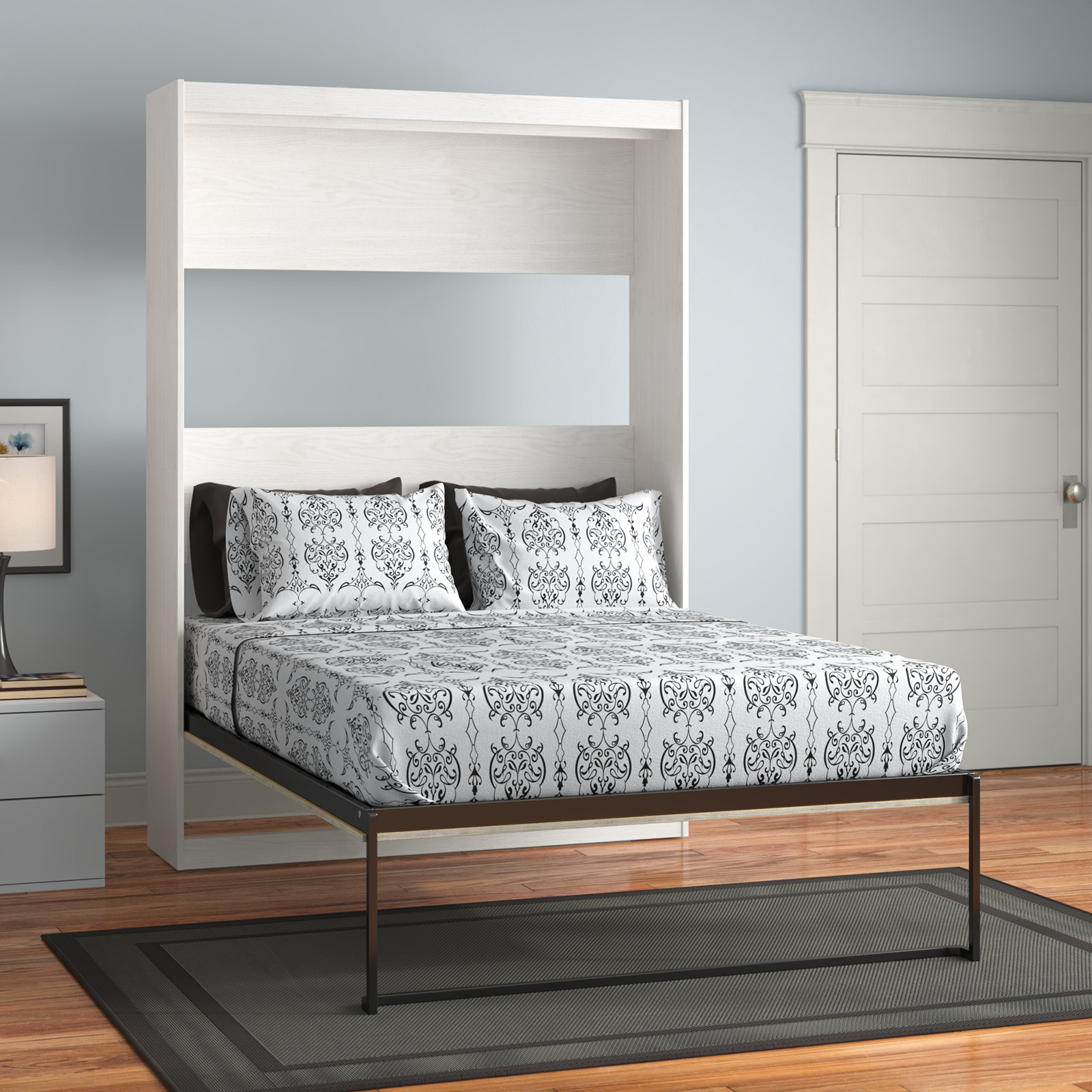 Wade Logan® Baumbaugh Murphy Bed with Decorative Door Front