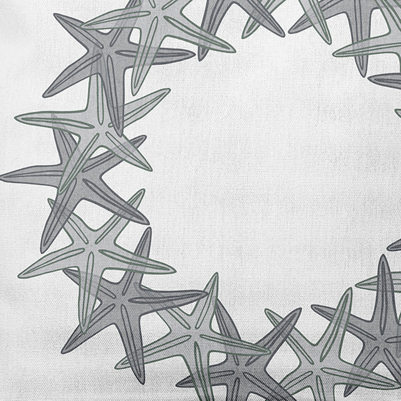 Coussin intérieur / extérieur Coastal Christmas, gris