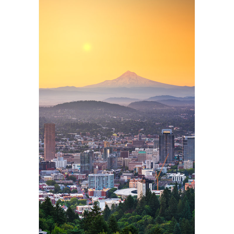 USA Skyline by Sylvainnaessens - Wrapped Canvas Print, 122cm H x 81cm W x 3.8cm D