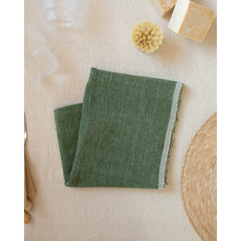 Débarbouillette olive
