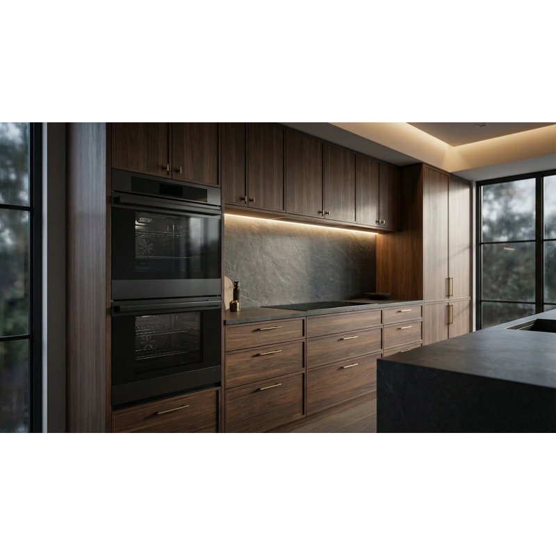 30 Inch Double Wall Oven, Black Stainless Steel