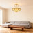 4 - Light Modern 17.7" Blossom Semi Flush Mount Chandelier