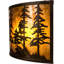 Rustic Lodge 1 - Light Flush Mounted Sconce