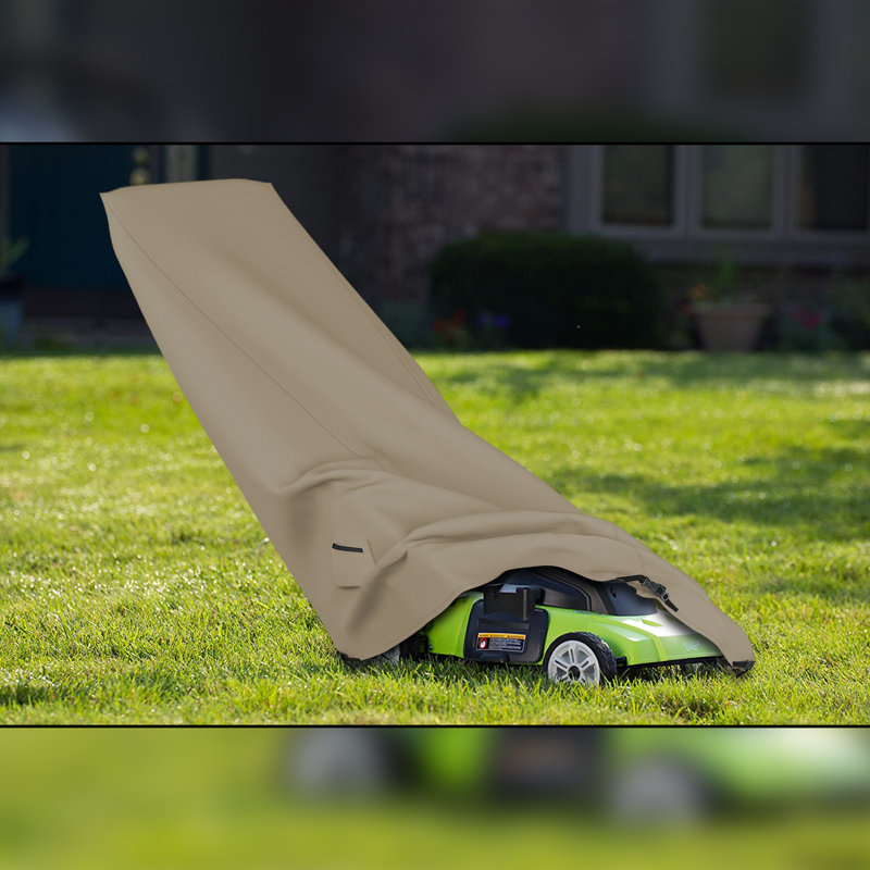 Waterproof Push Lawn Mower Cover, Heavy Duty, Durable & UV Resistant Outdoor Riding Lawn Mower Cover, 44" H x 40" W x 20" D