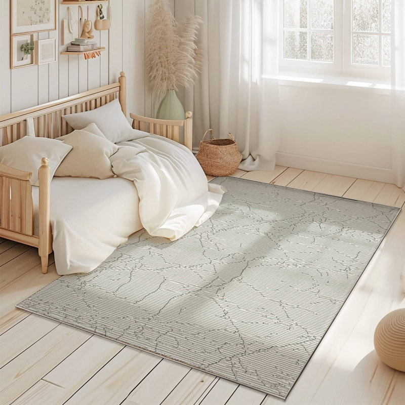 Tapis moderne abstrait 8 x 10 pour tapis de salon, Rectangle 7 pi 10 po x 10 pi 10 po