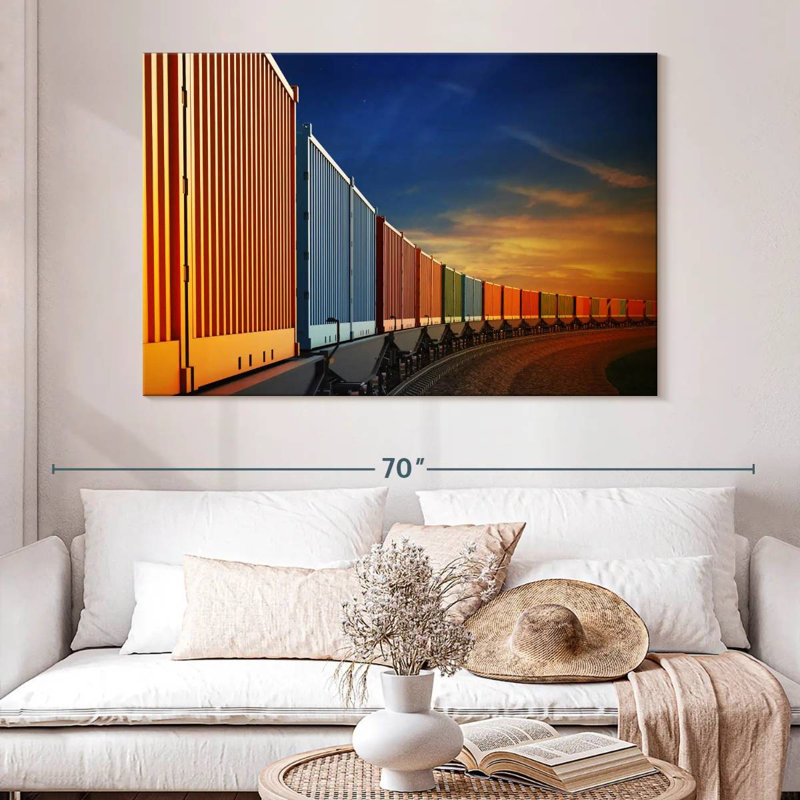 Mehar Freight Train Containers, 34" H x 51" W