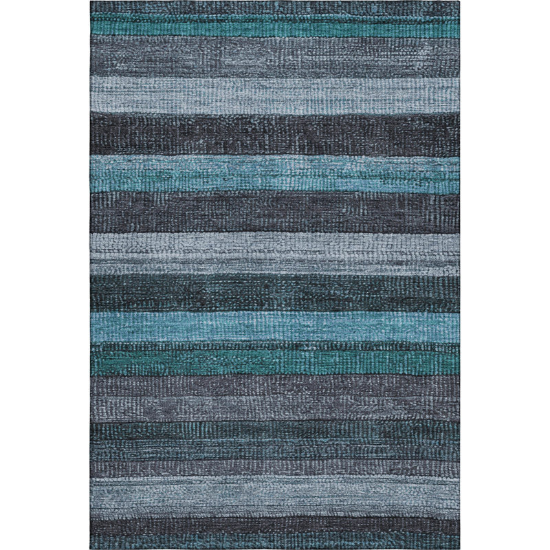 Premium Machine Washable Medena AMF1865 Stripes Rug, Rectangle 2'6" x 3'10"
