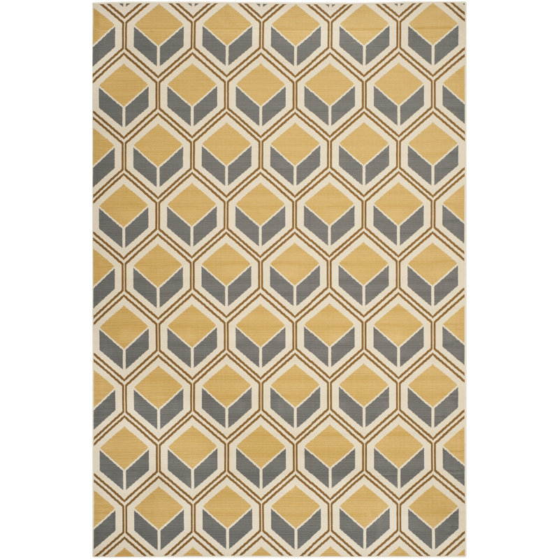 Engelbert Performance Geometric Rug, Rectangle 6'7" x 9'6"