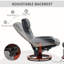 Fauteuil inclinable de massage avec repose-pieds HOMcom
