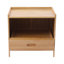 Petite table de chevet en bois de bambou H 15,7 po Charif