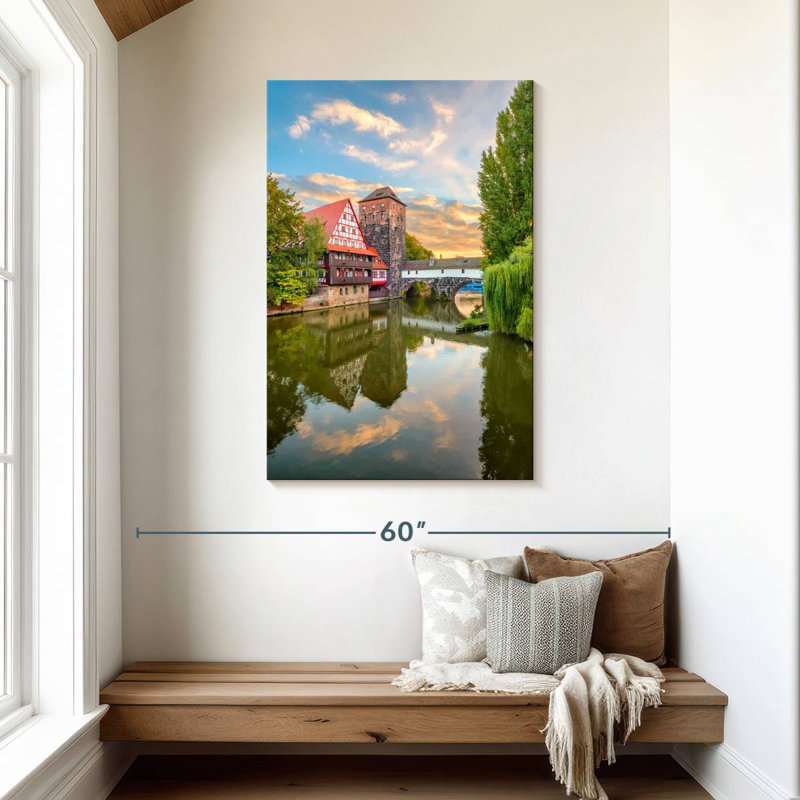 Le pont du pendu Aime à Nurmberg, H 45 po x l 30 po