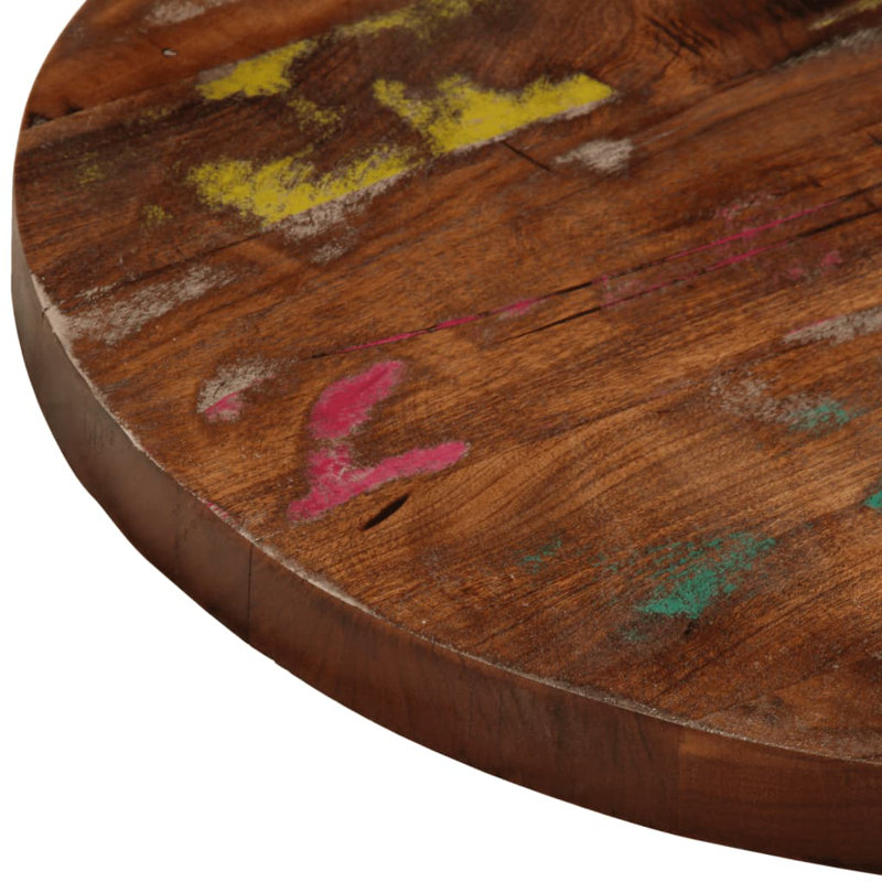 Table Top Solid Wood Mango, 2.5cm H x 40cm W x 40cm D, Multicolour