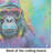 Hippie Animal Gorilla Glass Cutting Board