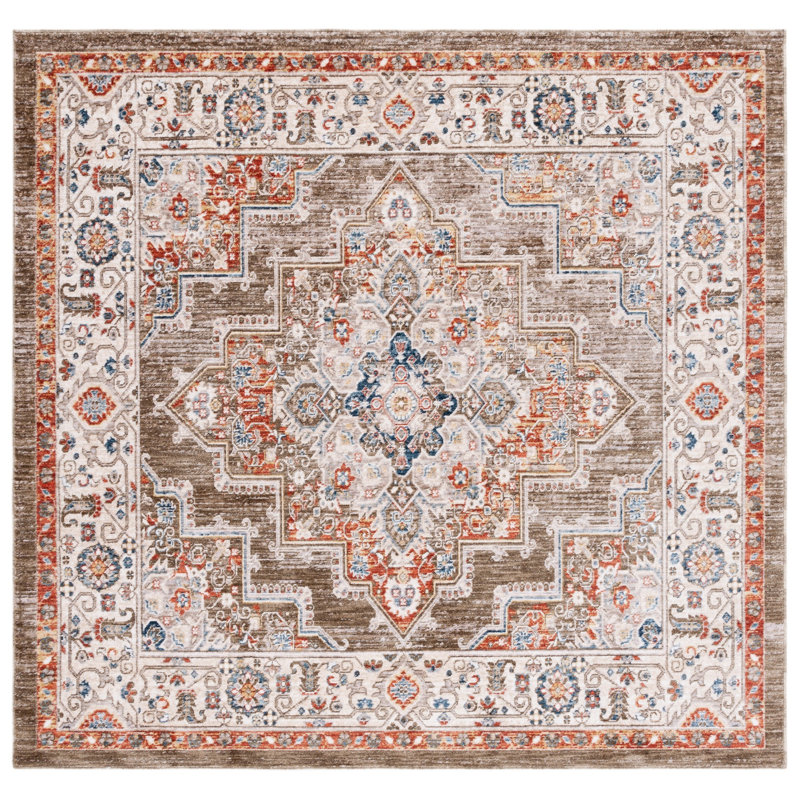 Olympia Performance Oriental Rug, Square 6'