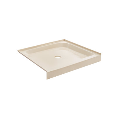 Voltaire 36 po x 36 po à simple seuil, drain central, base de douche