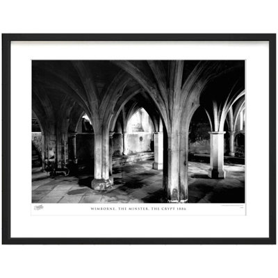 Wimborne, the Minster, the Crypt 1886 1 Piece Single Picture Frame Wall Art
