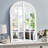 Kierra Solid Wood Arch Wall Mirror-1283497579