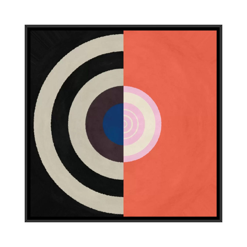 Albree Modern Inner Vortex Tunnel, impression sur toile tendue, H 18 po x l 18 po x P 1,5 po, Toile avec cadre noir