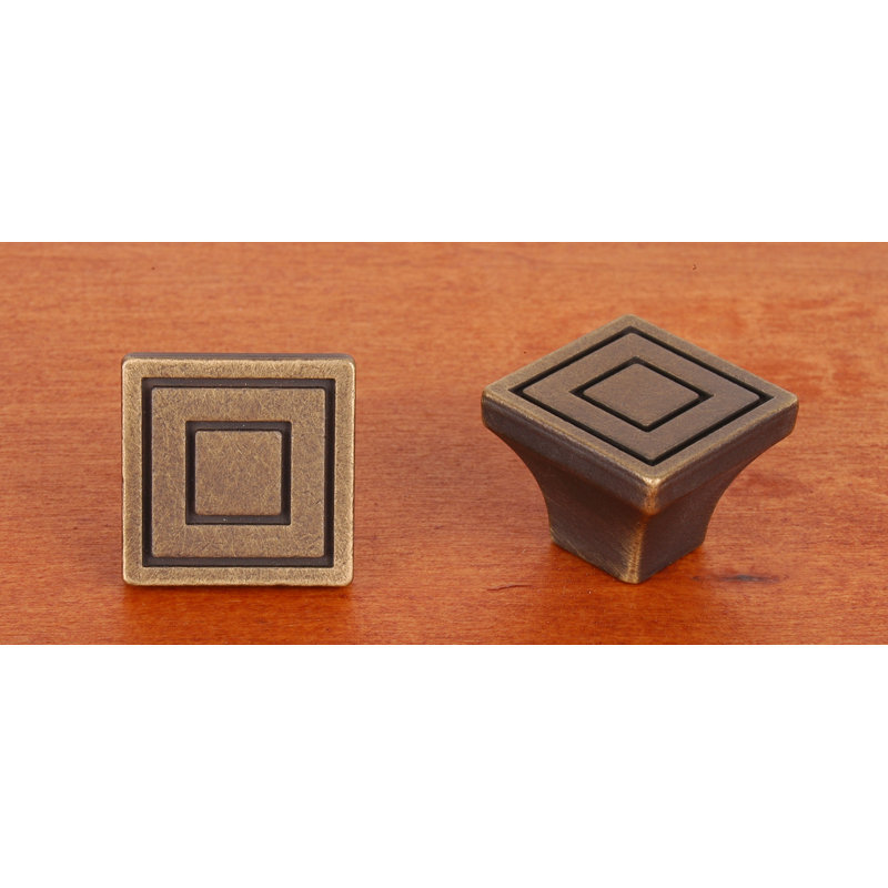CK Series Square Knob, Antique English, Large