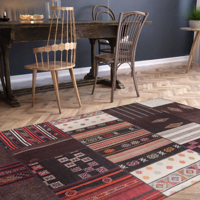 Luxurious Machine Washable Carpet, 100% Polyester, 7.5 x 10.8 Feet | Pile Height: 0.2 Inches, 1850 g/m² | Recycled Poly Cotton Underside, Easy Care, Perfect for Living Room & Bedroom, Soft & Durable Design