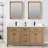 Marashio 61 " W Freestanding Standard Free Standing 2 Double Vanity Bathroom Vanity With Quartz Top