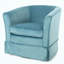 Fauteuil demi-tonneau pivotant et évasé-155034058