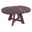 Ensemble de salle à manger de ferme 5 pièces, table ronde extensible pour la cuisine avec rallonge amovible de 18 pouces et 4 chaises de salle à manger rembourrées-1009026266