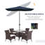 Parasol de marché rectangulaire 6,5 pi x 10 pi Outsunny-859348754