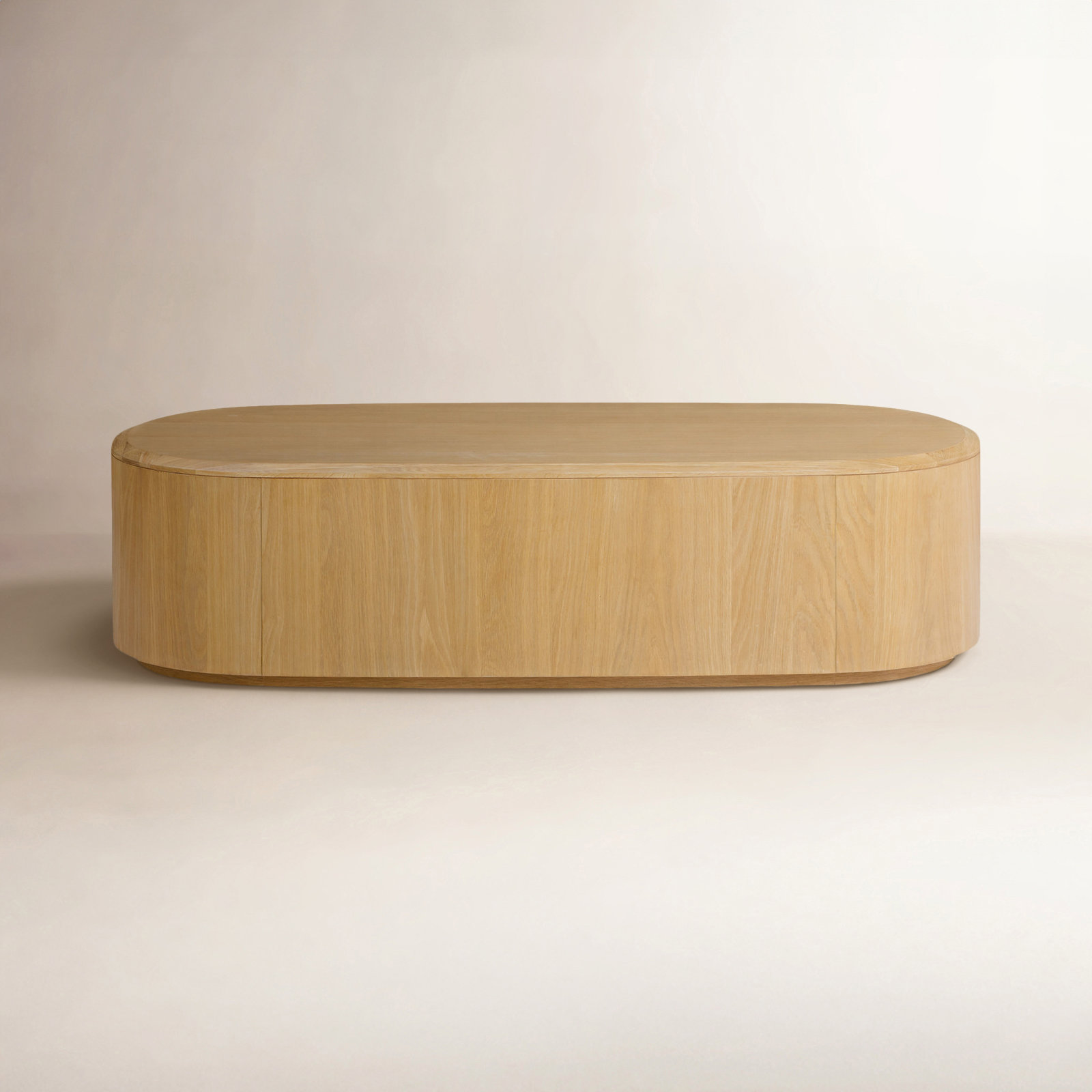 Kodie 55" Oval Oak Coffee Table