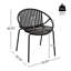 Ensemble de 2 chaises de patio empilables-1401204623