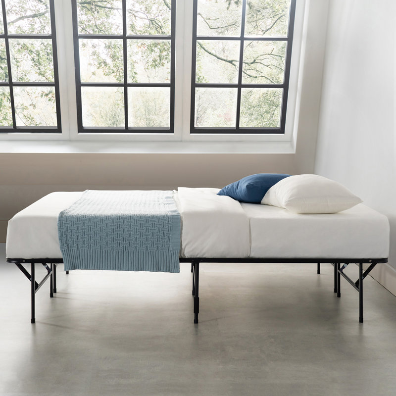 14" Foldable Steel SmartBase Bed Frame, Queen