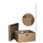 Boîte de rangement en cuir