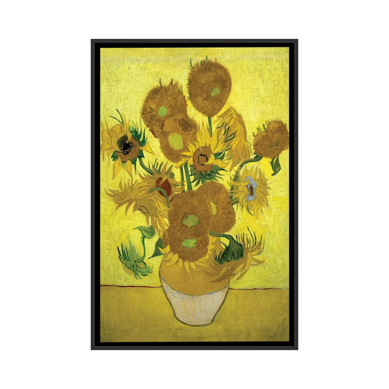 "fleurs (répétition de la quatrième version), 1889" par vincent van gogh, reproduction sur toile, H 8 po x l 26 po x P 18 po