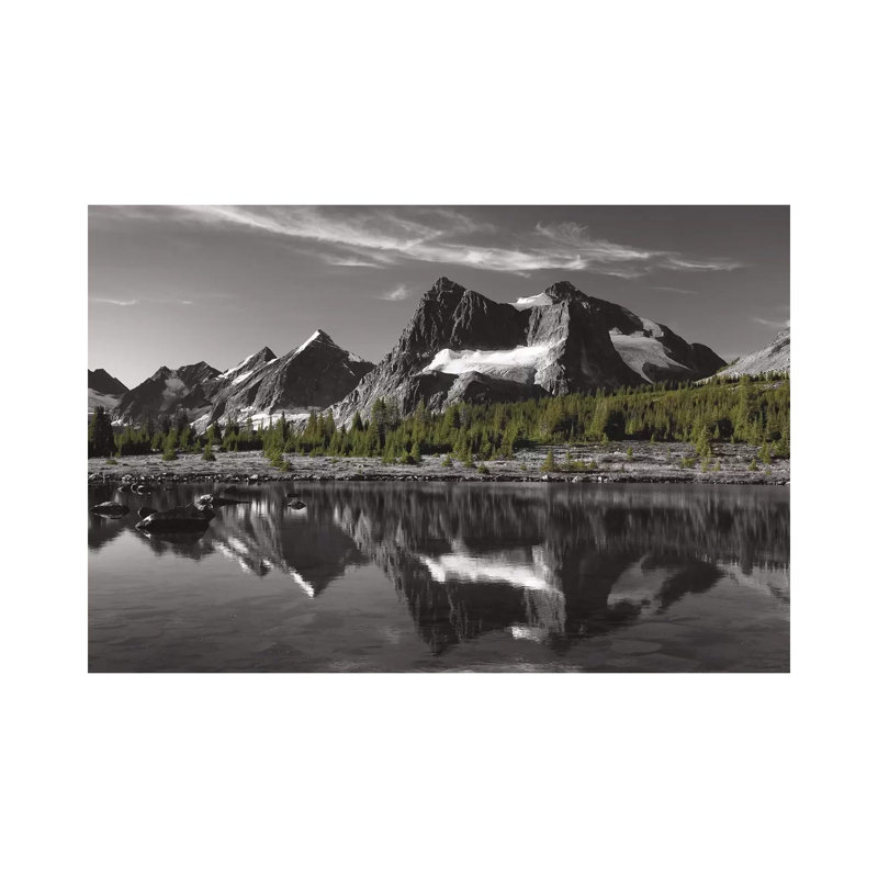 Amethyst Lake Reflection 1 Piece Wrapped Canvas Wall Art, 66.04 cm H x 45.72 cm W x 3.175 cm D