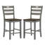 Tabouret de comptoir 24 po en bois massif Gaspar (ensemble de 2)-1134420810