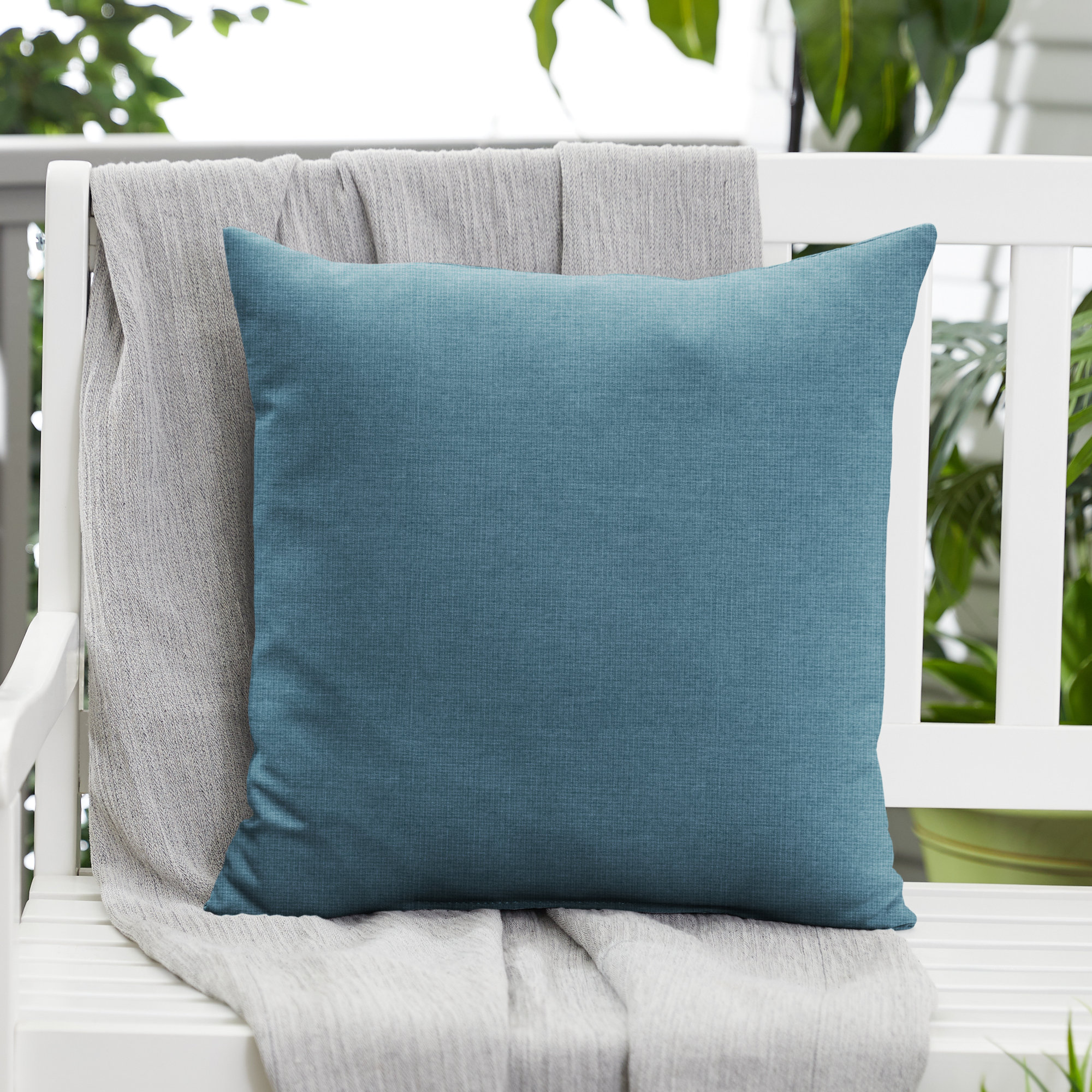 Annelies Sunbrella® Indoor/Outdoor Throw Pillow, 23" H x 23" W