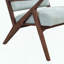 Chaise d'appoint Mid-Century moderne avec coussins moelleux