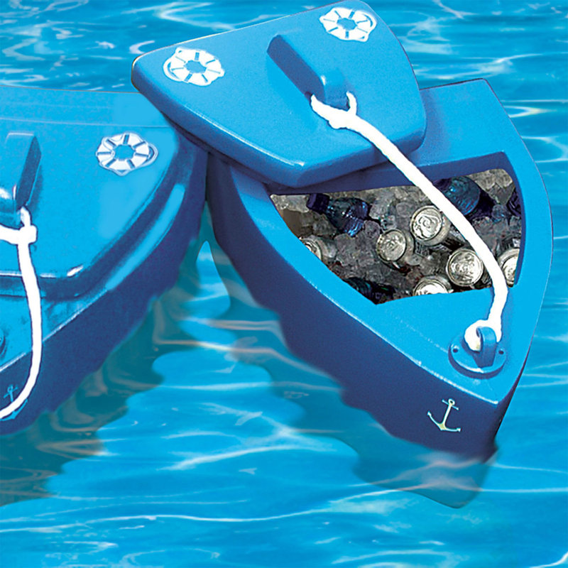 TRC Recreation Super Soft Goodlife Floating Kooler for Pool/Spa, Bahama Blue