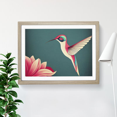 Hummingbird Abstract - Single Picture Frame Print