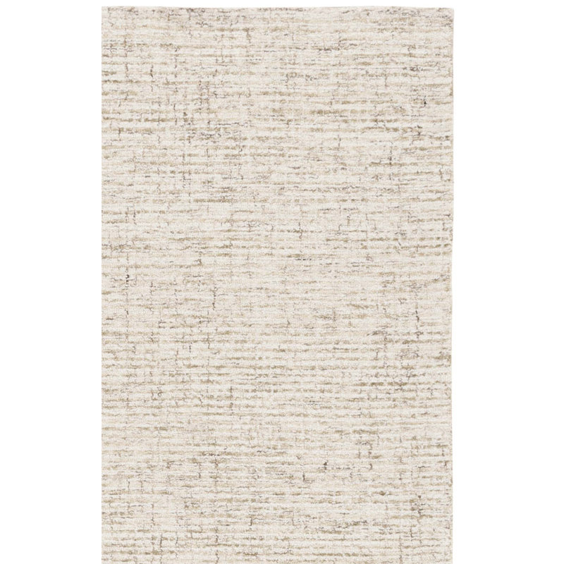 Pine 704 Hand Tufted Wool/Cotton/Latex No Pattern Rug in Sage/Ivory, Square 6'