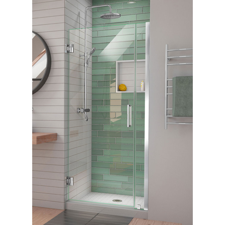 Unidoor-LS 32'' W x 72" H Hinged Frameless Shower Door with ClearMax Technology