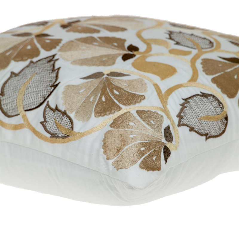 Parkland Collection Cassidy White Throw Pillow